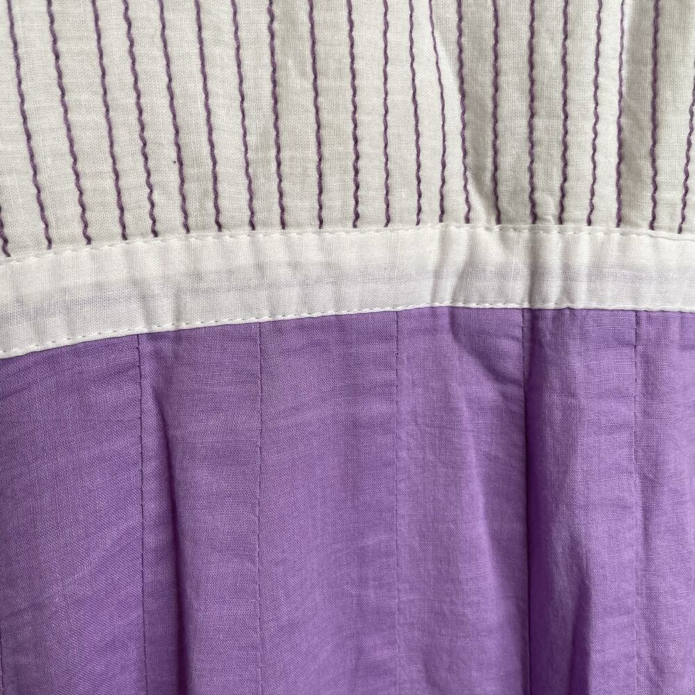 Boho Women's Purple Embroidered Kurta Dress Size‎ XL Indian Textiles Cottagecore - Picture 9 of 11